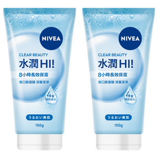 NIVEA 妮維雅 水潤Hi 胺基酸泡泡洗面乳, 150g, 2個