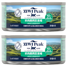 ZIWI Peak 滋益巔峰 經典主食罐系列 92%鮮肉貓罐, 85g, 2個, 羊肉 + 鹿肉