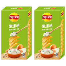 Lay's 樂事 經濟包奶焗香蔥口味洋芋片, 166g, 2個