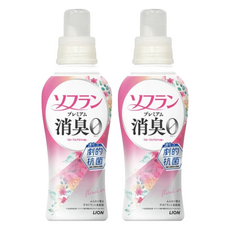 LION 獅王 Soflan 強力消臭柔軟精 粉色花香, 2個, 480ml