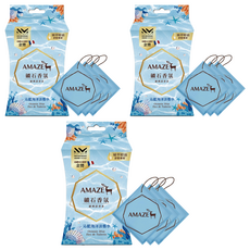 AMAZE 森林擴香 礦石香氛包 3包, 60g, 3盒, 沁藍海洋淡香水