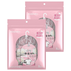 KINBATA 衣櫃香氛包 5片裝, 48g, 2個, 山茶花
