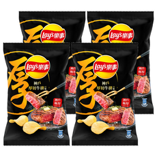 Lay's 樂事 神戶厚切牛排口味洋芋片, 85g, 4包