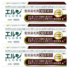 ELUNE 伊露恩 染髮粉劑, DB 黑褐色, 3盒