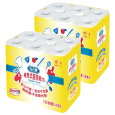 百吉牌 捲筒式廚房紙巾 120張, 2套, 6個裝