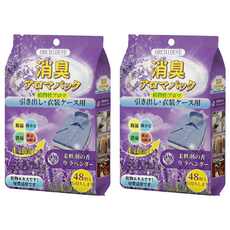 ORCHIDEVE 衣櫃植物花香調消臭香氛包 48入, 94g, 2個, 薰衣草香
