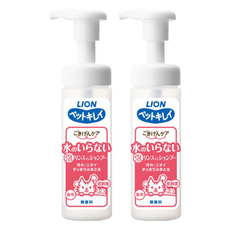 LION 獅王 台灣公司貨 貓用乾洗澡泡泡慕斯EX, 150ml, 2瓶