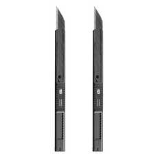 SDI 手牌 專業用細工刀 K0439C, 黑色, 2個