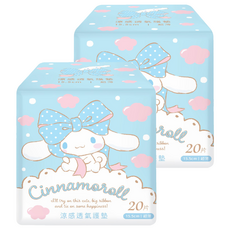 AKIRA 御衣坊 涼感透氣日用護墊 超薄型 大耳狗喜拿, 2套, 20片, 15.5cm
