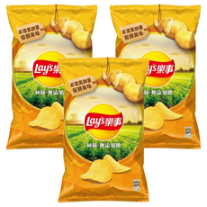 Lay's 樂事 波樂純味洋芋片, 80g, 3個