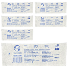 GOOD VISTA 鈺弘 滅菌口腔棉棒 6吋, 6套, 10個裝