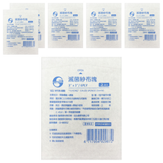 GOOD VISTA 鈺弘 滅菌Y型不織布紗布塊 3X3 6P, 6套, 2片