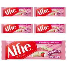 glico 格力高 Alfie 草莓牛奶風味, 31g, 5個