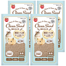 MARUKAN MK珪藻消臭鼠砂, 350g, 4包