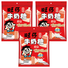 旺旺 旺仔 牛奶糖 原味, 100g, 3個