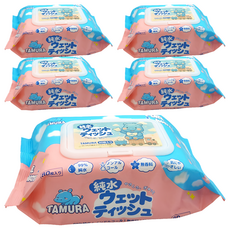 TAMURA 純水濕紙巾, 1入, 5包
