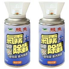鱷魚 汽車專用氣霧式抗菌噴霧 純白花語, 2個, 100ml