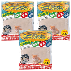 IRIS OHYAMA 愛麗思歐雅瑪 小動物用木砂, 1.5L, 3入