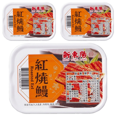 新東陽 紅燒鰻罐頭, 100g, 3個