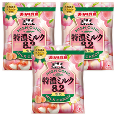 UHA 味覺糖 特濃牛奶糖 水蜜桃味, 49g, 3包