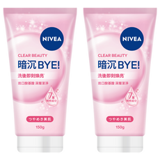 NIVEA 妮維雅 暗沉BYE 胺基酸泡泡洗面乳, 150g, 2個