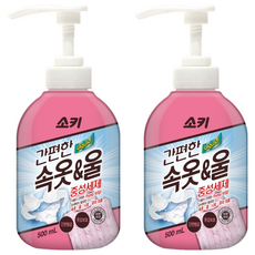 Soki 方便的內衣羊毛中性洗滌劑, 2個, 500ml