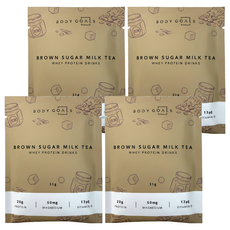 BODY GOALS 乳清蛋白飲 黑糖奶茶, 31g, 4個