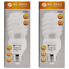DANCELIGHT 舞光 節能系列螺旋燈泡 23W BT0501, 黃光, 2個