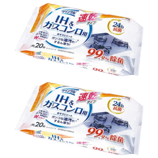 Life-do.Plus IH爐/瓦斯爐清潔濕巾抗菌速乾20抽, 2個