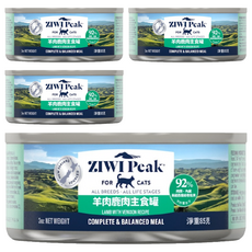 ZIWI Peak 滋益巔峰 經典主食罐系列 92%鮮肉貓罐, 85g, 4個, 羊肉 + 鹿肉