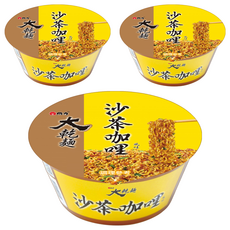 維力 大乾麵 沙茶咖哩風味 105g, 3個裝