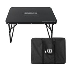 KEEP CAMPING 輕量折疊露營桌, 黑色