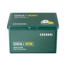 COSNORI 積雪草維他命日常活力溫和面膜, 30片, 1盒