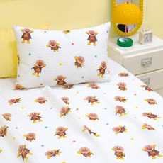 NARA HOME DECO 麵包超人 竹纖維泡泡紗薄被枕頭套組