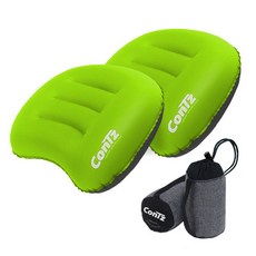 Kontzu Quick Air Pillow 2p + Luxury Pouch 2p 套組, 蘋果綠
