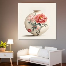 Baek & Art 牡丹花瓶畫