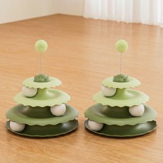 daysoy 貓咪小球玩具 ONE SIZE, 2 綠色, 2個