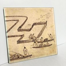 TDP 名畫磁磚系列 E11 金弘道 漁場