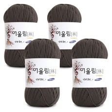Eoullim 冬季毛線, 4個, 904咖啡