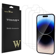 Wcase 複合式低反射防指紋防彈手機外部螢幕保護貼 5片, 1個