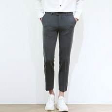 블루포스 남성용 슬림 스트레이트 엔제딘 옆밴딩 슬랙스