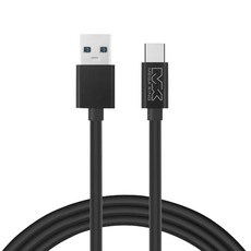 MEGA KING TypeC USB3.2高速傳輸充電線, 1m, 黑色, 1條