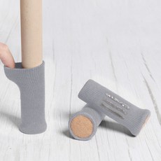 DAILYSHARE 防噪音家具椅腳套, 灰色, 20個