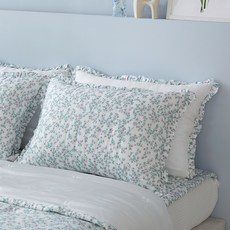 LAURA ASHLEY Molly 60支莫代爾人造絲水洗枕頭套, 白色