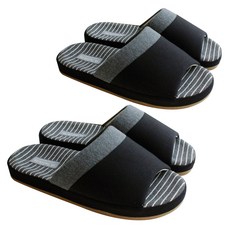 Labellaco Glory 室內拖鞋 男款, 黑色