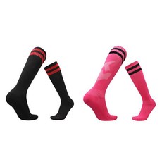 SNF 舒適加厚足球襪 JIA10 2件組 12_BLRD_PKBL_M, 混合色