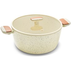 dellago 電磁爐適用Vanilla Bean系列陶瓷雙耳鍋, 28cm, 1個, 混合顏色