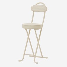 ROOM&HOME 網格折疊吧檯椅, 象牙白, 1個