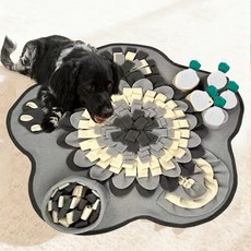 DING DONG PET 狗狗花朵胡蘿蔔田嗅聞墊, 灰色, 1個