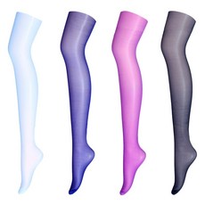 Anyleg 透視透明彩色褲襪 20D 4件組